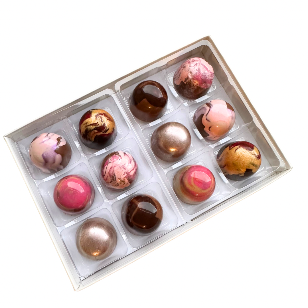 Preorder - Valentines Limited Edition Hand Painted Bonbons - Box of 6, 12 or 24