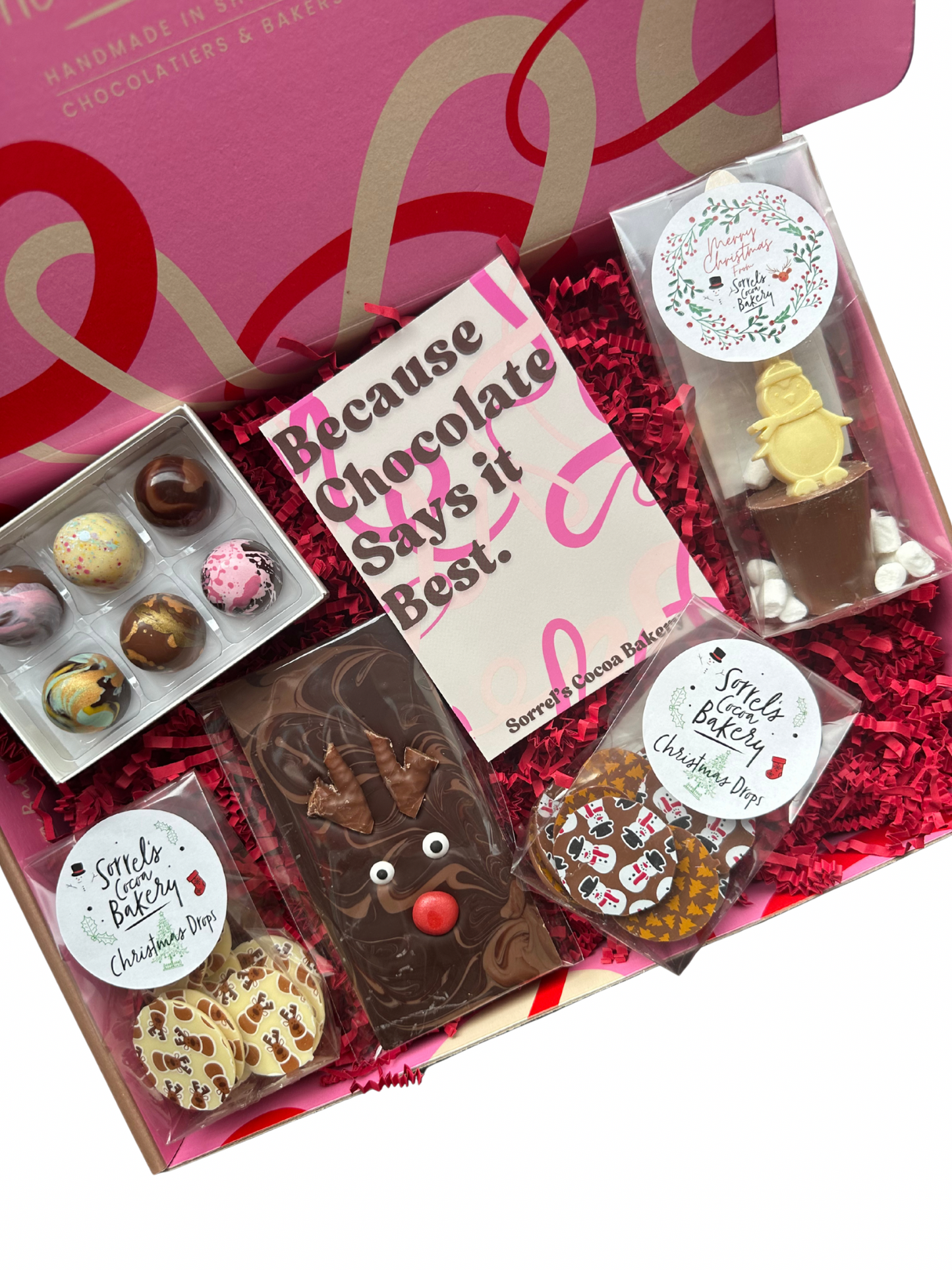 Handmade Christmas Chocolates Hamper