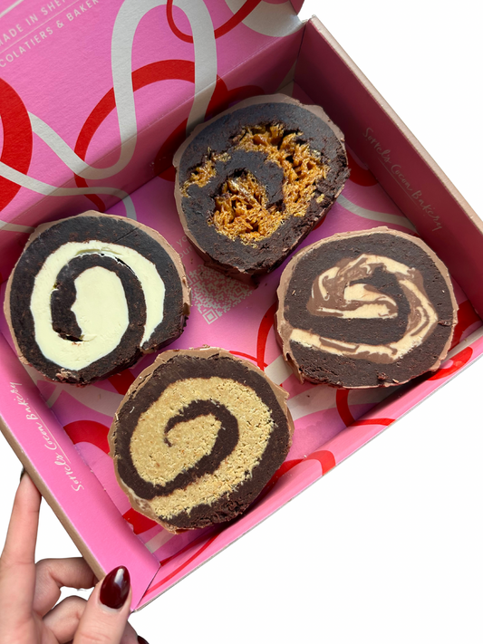 Yule Log Brownie Box