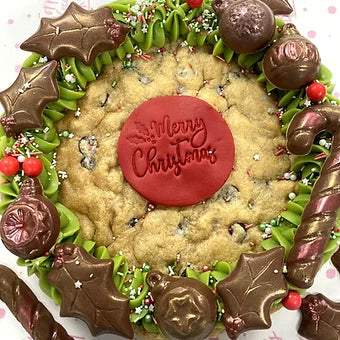 Giant Christmas Cookie Wreath